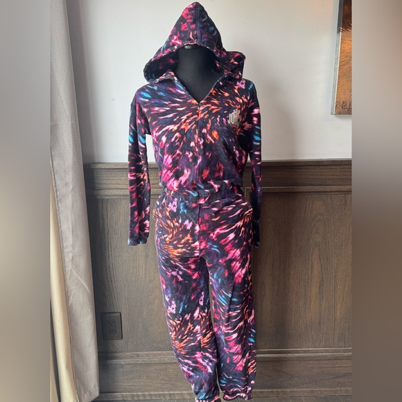 Juicy Couture Vibrant Tie-Dye Jumpsuit small - Picture 2 of 8